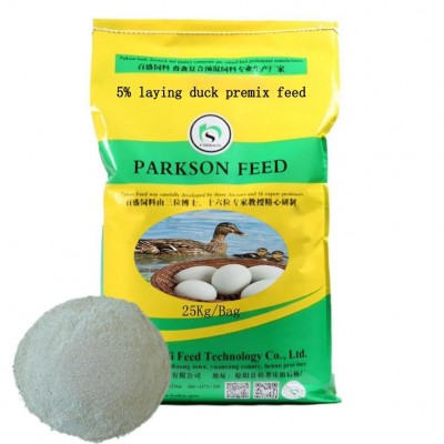 Pre-mixed feed for laying-breed ducks
