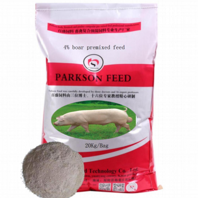 4% boar premixed feed.