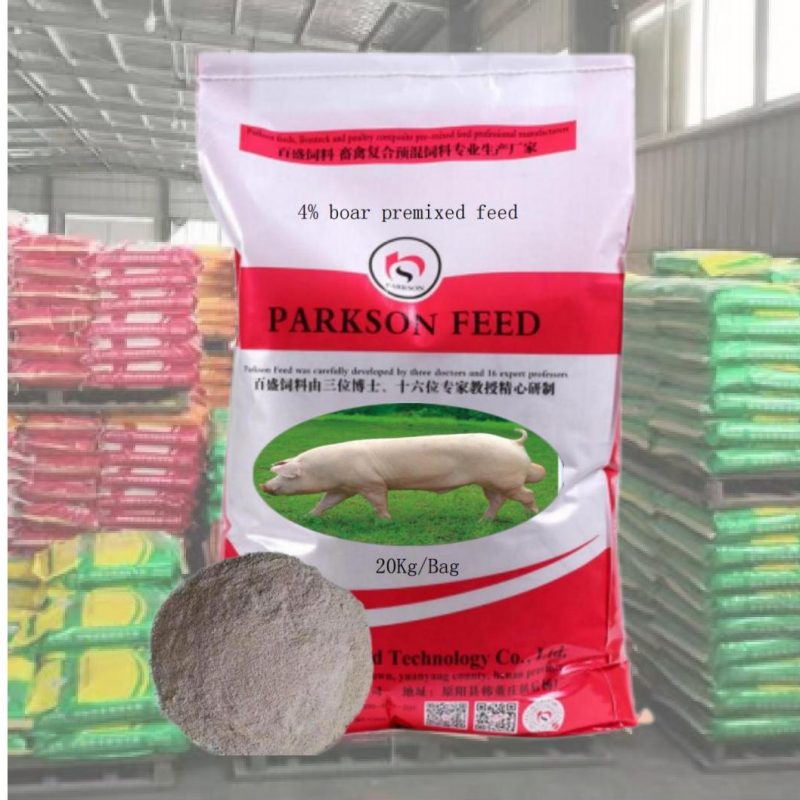 4% boar premixed feed.